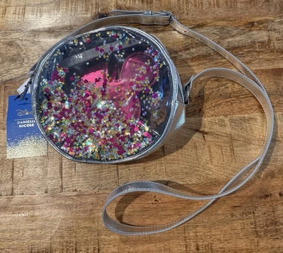 Bolso Bandolera Danielle Nicole Disney Mickey Mouse Confeti Brillo Coctelera Foto 1 de 4