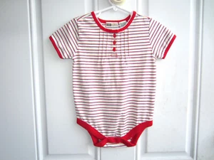 NEW Faded Glory Romper Red, White & Blue Striped 18M July 4th - Picture 1 of 5