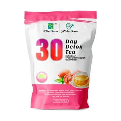 MARKENLOS 30/28 Tage Zitronengras Detox Tee Gewichtsverlust Pfirsich Slim Tee Früchtete U6