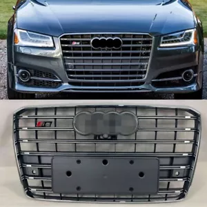 Griglia in rete paraurti anteriore grigio per Audi A8 S8 2014-2018 aggiornamento a S8 - Foto 1 di 3