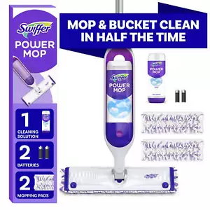 Swiffer Power Mop Floor Cleaner Tile Vinyl, Laminate Wood Floor Cleaning Set New - Picture 1 of 13