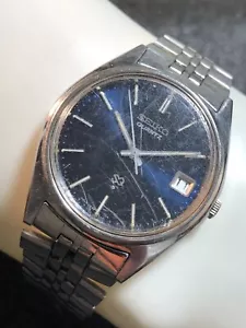 Reloj de Colección Seiko SQ Hombre Tono Plateado Fecha Funciona para Reparación o Piezas (Leer) - Imagen 1 de 21