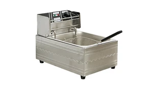 NEW 6L 1600W Electric Deep Fryer Single Tank Basket Commercial Restaurant - Picture 1 of 9
