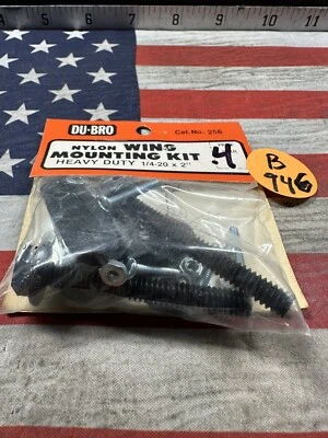 DU-BRO 256 Nylon Wing Mounting Kit HEAVY DUTY 1/4”-20 X 2”for: RC Model Aircraft - Image 1 of 4