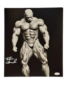 FOTO FIRMADA POR FLEX WHEELER 11X14 CERTIFICADO DE AUTENTICIDAD CULTURISTA IFBB ARNOLD BLACKZENEGGER JSA G - Imagen 1 de 1