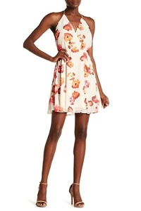 $345 Designer HAUTE HIPPIE Women's Floral Pattern Neck Wrap Around Short Dress S - Picture 1 of 2