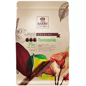 Cacao Barry Origine Tanzanie 75 % dunkle Schokolade Pistolen 5,5 Pfund WS-409BQ75TAZ - Bild 1 von 3