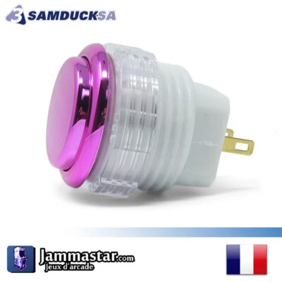 Crown / Samducksa SDB-202M-24 Cherry - Arcade Push button - Rose / Pink