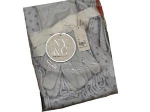New York & Company Blue Scarf Set One size Polka Dot Soft Gloves NWT - Picture 1 of 1