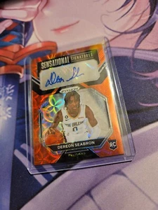 2022-23 Prizm Sensational Signatures Red Scope Dereon Seabron Rookie #SS-DS SP - Picture 1 of 2