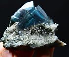 96g natural blue Phantom fluorite symbiotic crystal specimen/China