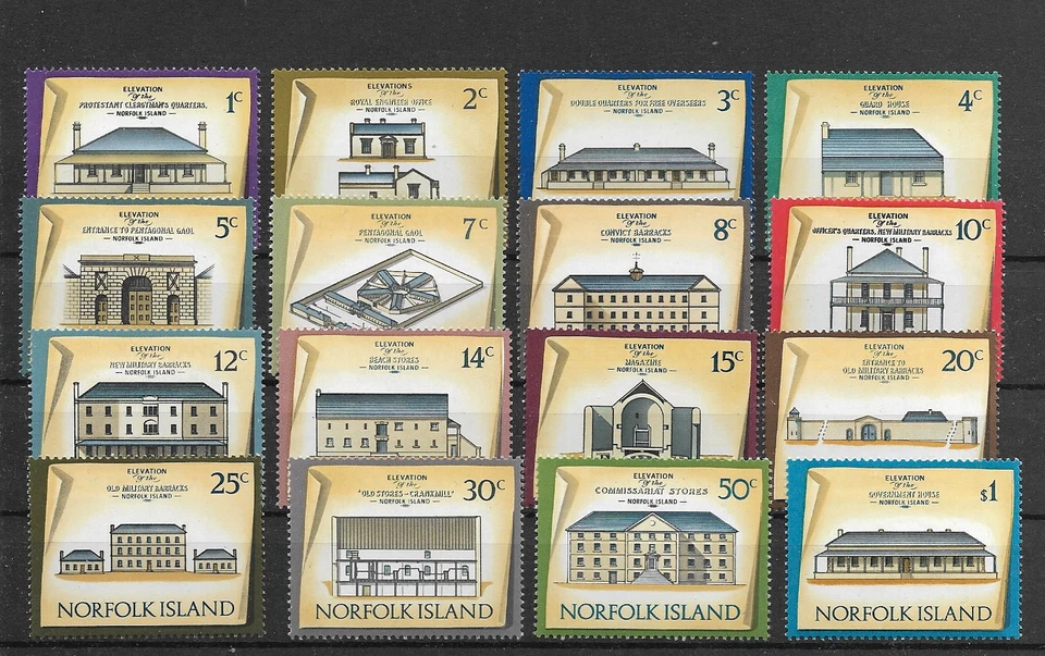 NORFOLK ISLAND @ 1973-75 DEFINITIVOS DE CONSTRUCCIÓN MNH buen precio @Aus.367 Foto 1 de 1