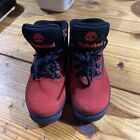 timberland youth boots size 10 Red And Black A6549