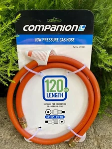 Companion LP MANGUERA DE GAS LFF1200 3/8"" BSP A 3/8"" SAE 120cm MANGUERA DE ESTUFA DE BAJA PRESIÓN - Imagen 1 de 3