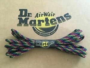 DR. MARTENS 4 mm rainbow colour 210 cm cord boot laces 14-15 eyelets England NEW - Picture 1 of 6