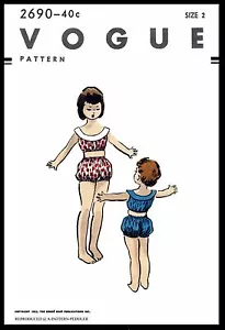 Traje de sol ROMPER Traje de sol TRAJE DE JUEGO Patrón de tela MOGA #2690 BEBÉ NIÑA Niño talla 2 - Imagen 1 de 3