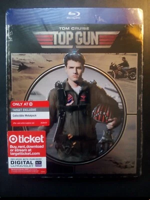 TOP GUN MetalPak SteelBook BLURAY+ DIGITAL Very Rare Target Exclusive EMBOSSED - Image 1 of 2