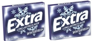 904834 2 x EXTRA WINTERFRESH FLAVOUR SUGAR FREE CHEWING GUM 15 STICKS PER PACKET - Picture 1 of 1