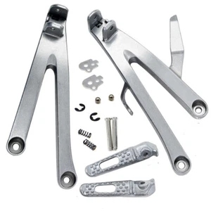 Silver Rear Passenger Foot Pegs Bracket Fit Honda CBR CBR600RR 2007-2018 2013 - Picture 1 of 2