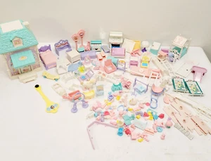 Mix Vtg Big Lot Fisher Price Precious Places Magnetic Furniture Parts Pieces Pet - Picture 1 of 9
