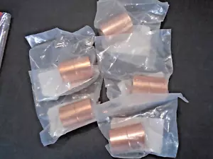 Coupling 1-1/4" x 1-1/4" C x C Copper with Stop Total of 5 - Picture 1 of 3