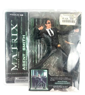 Boneco de ação vintage Agent Smith Matrix Reloaded Revolutions 2003 McFarlane - Imagem 1 de 4