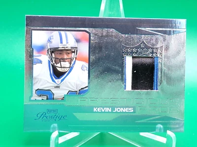 KEVIN JONES 2007 PRESTIGE "PRESTIGIOUS PROS" LIONS GME WORN PATCH SSP 8/10 VT - Image 1 of 2