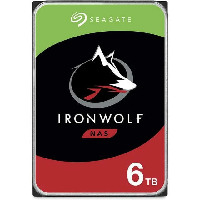 Seagate IronWolf 6TB, Internal, 7200 RPM, 3.5 inch (ST6000VN001) Hard Drive