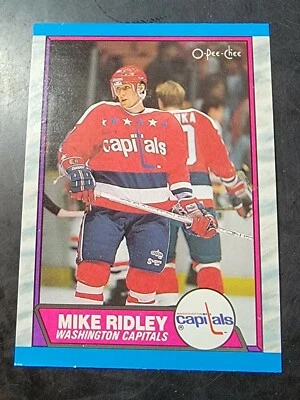1989-90 O-Pee-Chee Hockey #165 Mike Ridley  - Image 1 of 2
