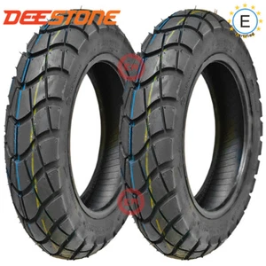 2 PNEUMATICI GOMME RINFORZATI D809 100.90-10 61L PIAGGIO APE 50 2009-2017 - Picture 1 of 6