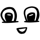 Autoaufkleber Sticker Cartoon Augen Gesichter Emoticons Kawaii Aufkleber