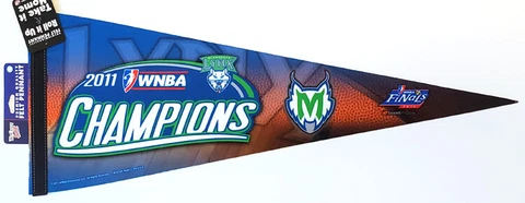 Minnesota Lynx 2011 WNBA Champions Vintage Premium Felt 12x30 Collectors PENNANT Cover