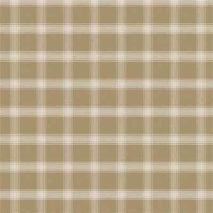 FABRIC DOUBLEBROOK PLAID CAMEL RALPH LAUREN - Picture 1 of 2
