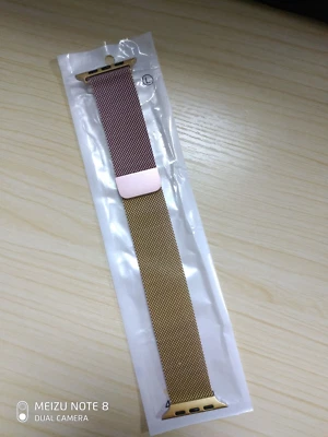 Pulseira de aço inoxidável malha iWatch pulseira loop para Apple Watch 10 9 8 7 6 5 4 3 2 1 - Imagem 1 de 4