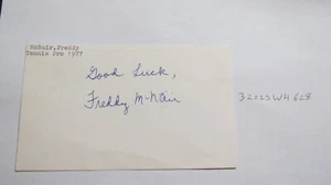 Fred Freddy McNair signed Postcard TENNIS - Picture 1 of 2