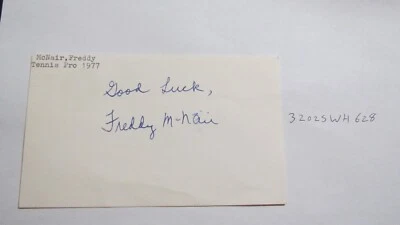 Fred Freddy McNair signed Postcard TENNIS - Image 1 of 2