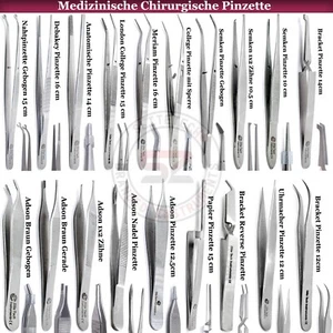 Chirurgische Pinzette Medizinische Versorgung Chirurgie Anatomische Pinzette - Picture 1 of 23