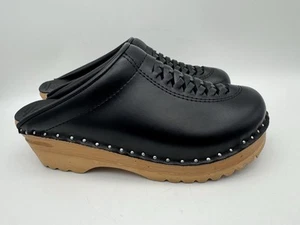 Swedish Troentorp Wright Black Clogs Women's Size EU 37 / 7 - 7.5 US - Picture 1 of 8
