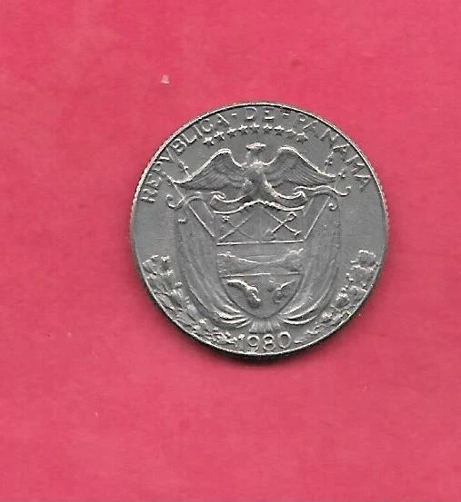 ПАНАМА KM11.2a 1980 1/4 BALBOA XF ЭКСТРА ТОНКИЙ ИЗЯЩНЫЙ СТАРЫЙ ВИНТАЖНАЯ МОНЕТА - Изображение 1 из 1