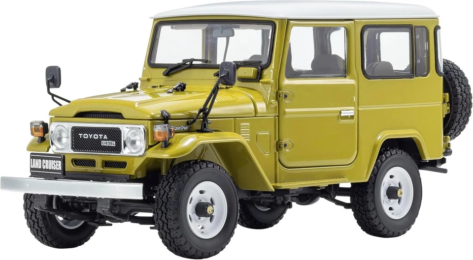 Kyosho Original 1/18 Toyota Land Cruiser 40 Van Yellow Finished Product KS08971Y
