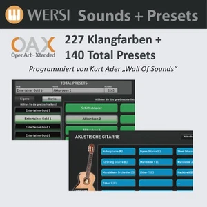 OAX Entertainer Gold 1, Total Presets, Klangfarben, Aktivierungsschlüssel, Orgel - Bild 1 von 1