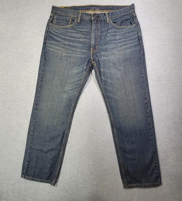 Levis 559 Jeans Mens 38x30 Blue Whiskered Relaxed Fit Straight Leg Denim - Image 1 of 4