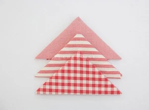 Red Gingham Cotton Fabric Precuts Bundle Patchwork Quilting Scraps 8mm - Picture 1 of 6