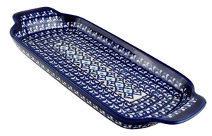 Polnische Keramik Serviertablett von Zaklady Boleslawiec - 13,5" lang - Made in Poland - Bild 1 von 4