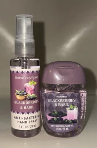 Bath And Body Works Fall 2025 Blackberries & Basil Hand Spray & Hand Sanitizer - Picture 1 of 1