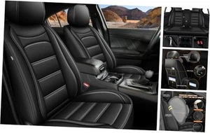 Fit for Dodge Challenger Seat Covers 2008-2025 5PCS Full Set #017-Black - Picture 1 of 8