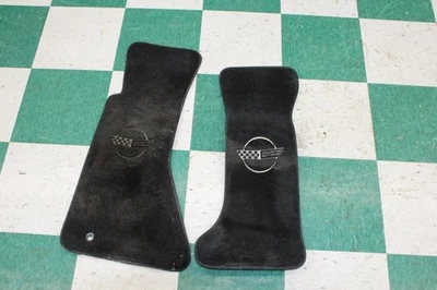 90-96 Corvette *STAINED* Collectors Edition Carpeted Pair Floor Mats Liner OEM Foto 1 de 4