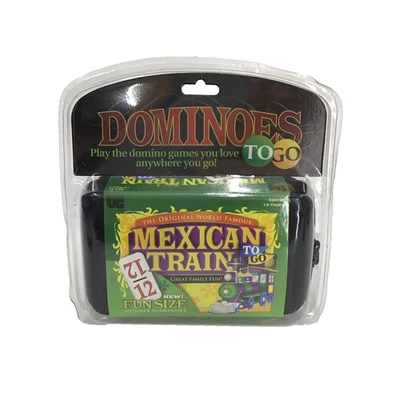 Double 12 Mexican Train Number Dominoes to Go Travel Size  Zip Up Case NEW READ - Image 1 of 4