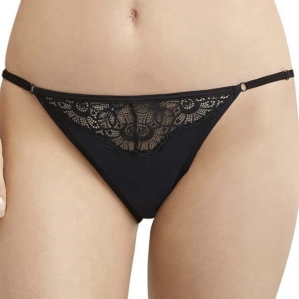 Maidenform Adjustable String Cheeky Bikini Panty Underwear DMLSBK Black Sz 2XL 9