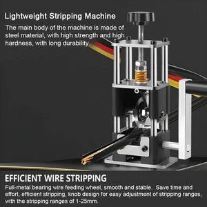 Wire Stripper Machine Drill Powered Hand Crank Tool Stripping Manual Peeler DIY - Picture 1 of 6